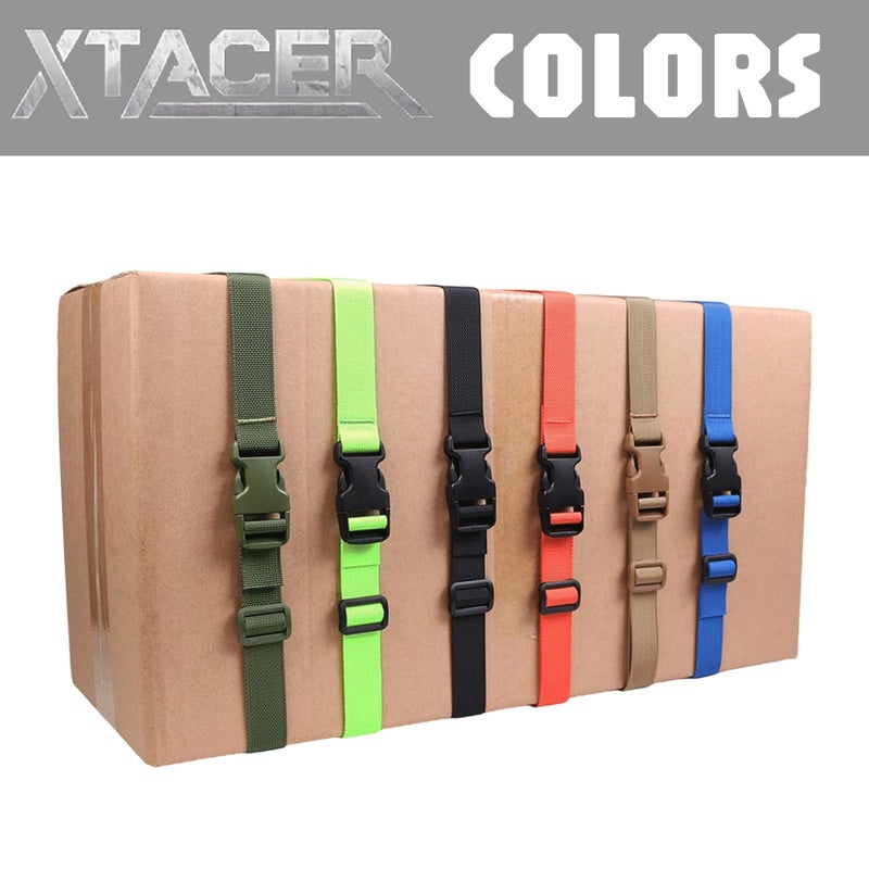 XTACER 1 Inch Molle Backpack Accessory Strap Luggage Straps Cover Strap Sleeping Bag Strap with Buckle (Green, 40) - Image 5